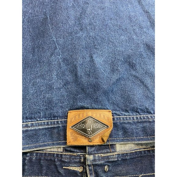 Vintage Pelle Pelle Jean Jacket 90s Y2k Marc Buchanan Coat - Picture 5 of 6